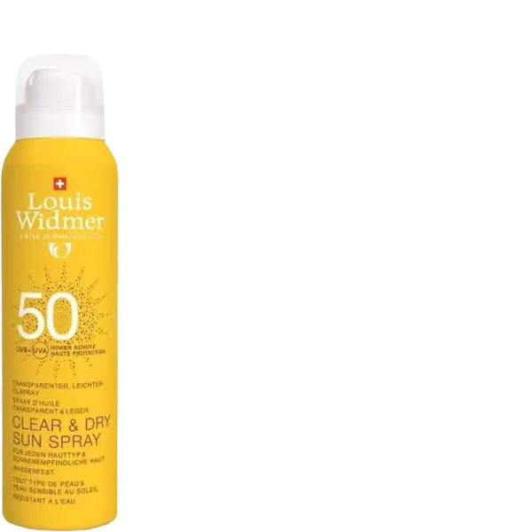 WIDMER Clear&Dry Sun Spray LSF50 ohne Parfum 200 ml