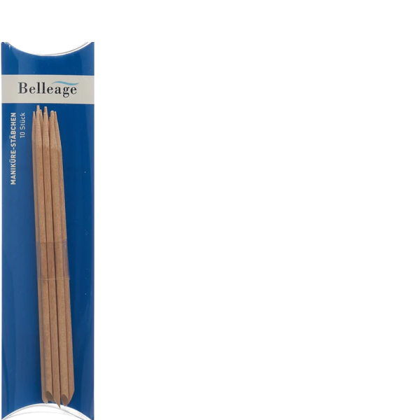 BELLEAGE Maniküre Stäbchen Holz 10 Sück