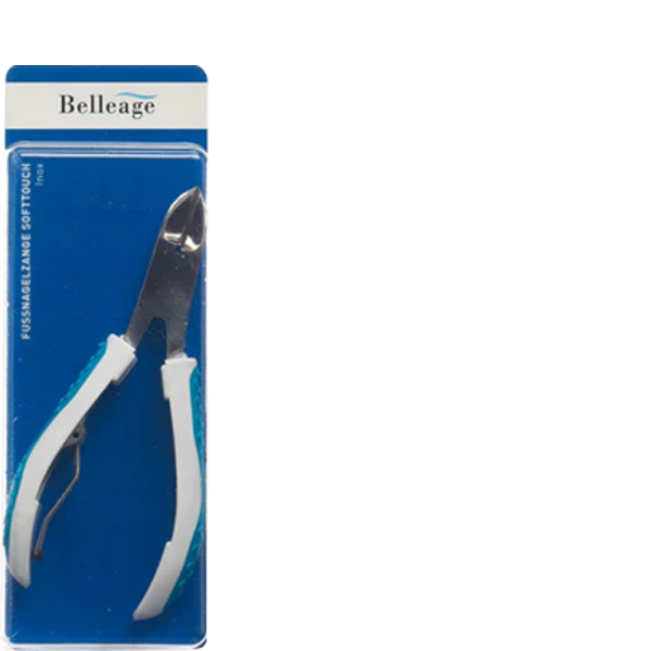 BELLEAGE Fussnagelzange softtouch Inox